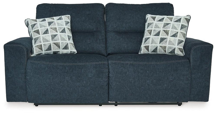 Paulestein Power Reclining Sofa 1550447 Blue Contemporary Motion Upholstery By AFI - sofafair.com