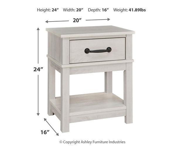 B067-91 White Casual Dorrinson Nightstand By Ashley - sofafair.com