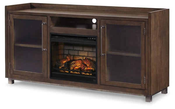 W633W6 Brown/Beige Contemporary Starmore 3-Piece Wall Unit with Electric Fireplace By AFI - sofafair.com