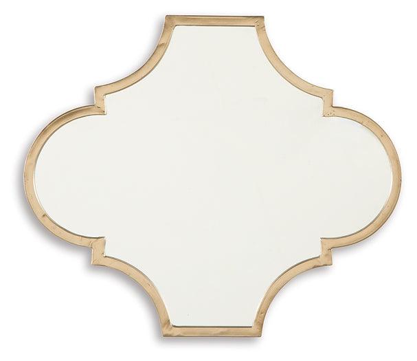 A8010155 Metallic Contemporary Callie Accent Mirror By Ashley - sofafair.com