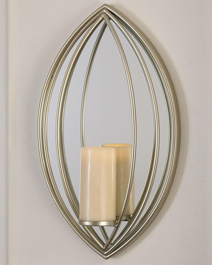 Donnica Wall Sconce A8010154 Metallic Contemporary Candles By Ashley - sofafair.com