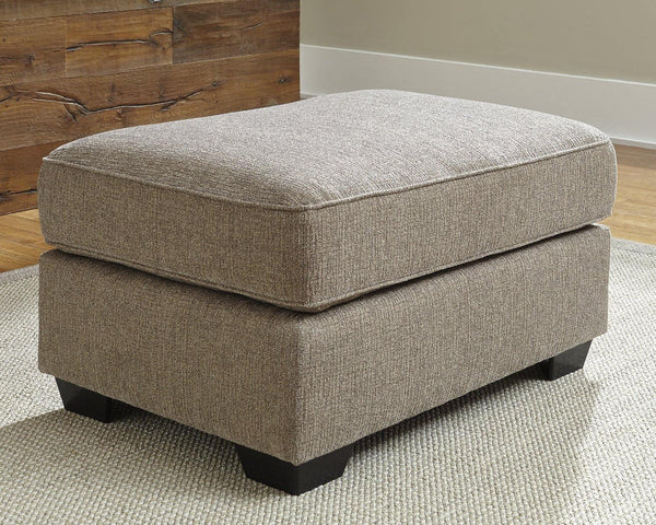 Pantomine Oversized Accent Ottoman 3912208 Driftwood Contemporary Stationary Upholstery By AFI - sofafair.com