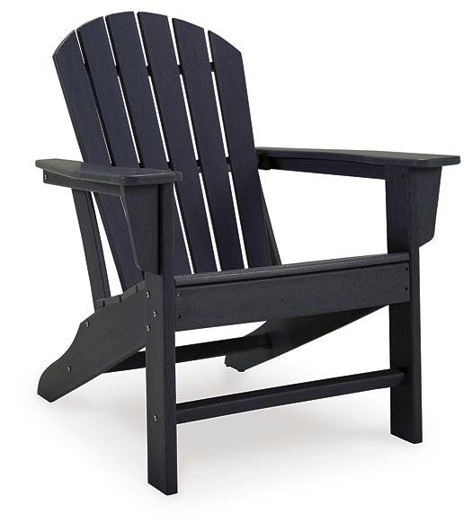 Sundown Treasure Adirondack Chair P008-898 Black/Gray Contemporary Outdoor Seating By AFI - sofafair.com
