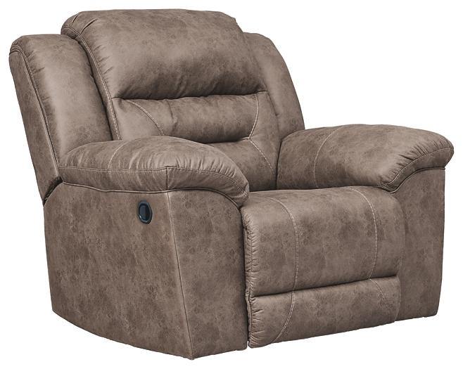 Stoneland Recliner 3990525 Fossil Contemporary Motion Upholstery By AFI - sofafair.com