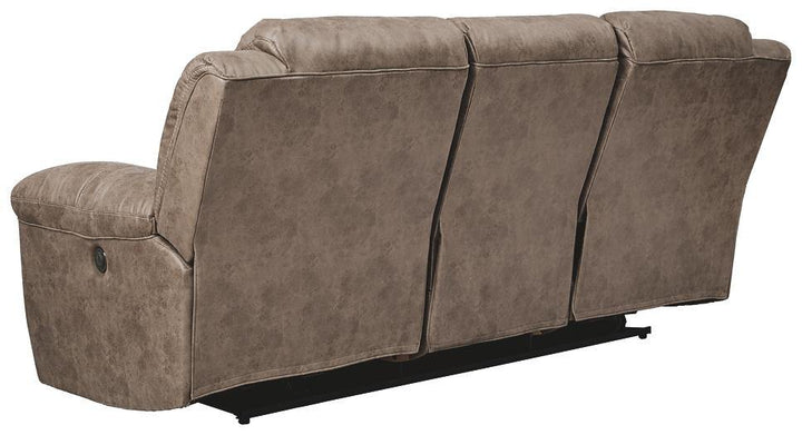 Stoneland Power Reclining Sofa 3990587 Fossil Contemporary Motion Upholstery By AFI - sofafair.com