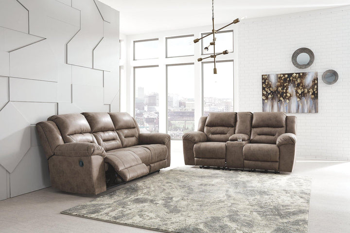 Stoneland Reclining Sofa 3990588 Fossil Contemporary Motion Upholstery By AFI - sofafair.com