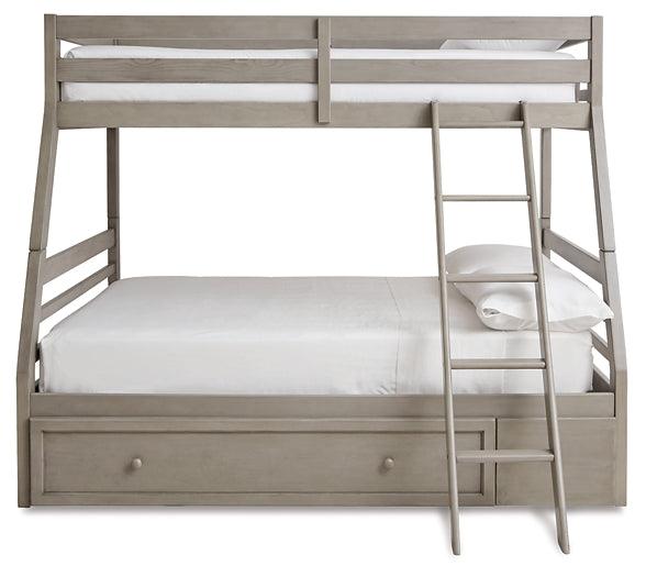 Lettner Twin over Full Bunk Bed with 1 Large Storage Drawer B733B23 Black/Gray Casual Youth Beds By Ashley - sofafair.com