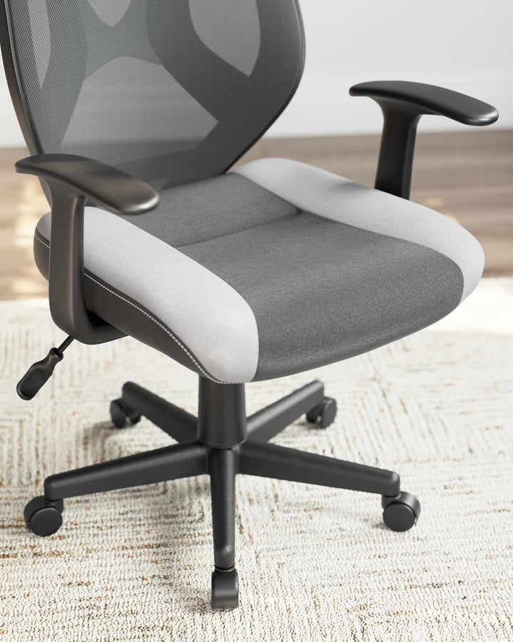 H190-08 Black/Gray Contemporary Beauenali Home Office Desk Chair By AFI - sofafair.com