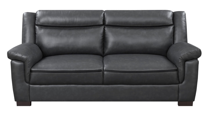 Arabella contemporary grey sofa 506591 Dark brown Sofa1 By coaster - sofafair.com
