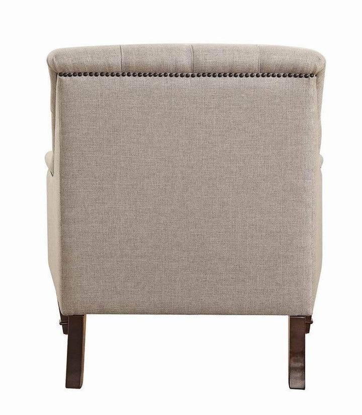 Avonlea traditional beige chair 505643 Brown Chair1 By coaster - sofafair.com