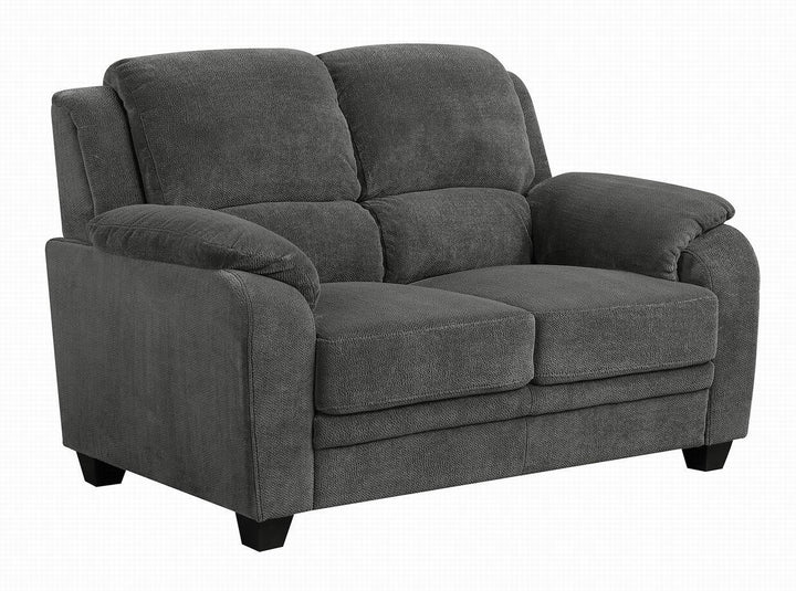 Northend casual charcoal loveseat 506242 Charcoal Loveseat1 By coaster - sofafair.com