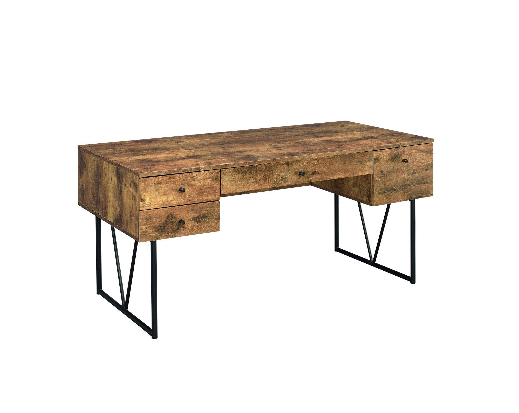 Analiese 800999 Antique nutmeg Rustic writing desk By Coaster