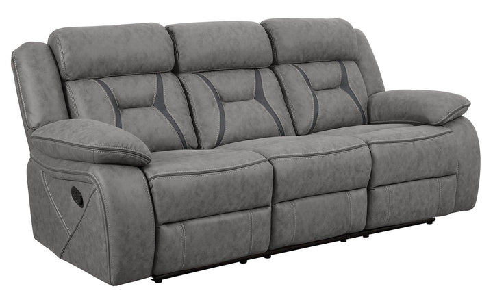 Higgins motion 602261 Grey Transitional fabric motion sofas By coaster - sofafair.com