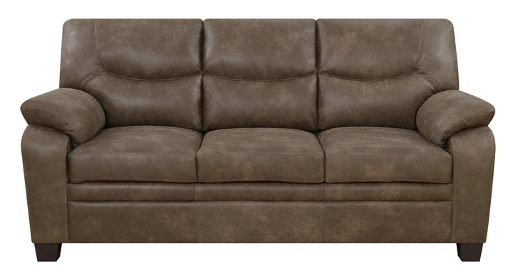Meagan casual brown sofa 506561 Brown Sofa1 By coaster - sofafair.com