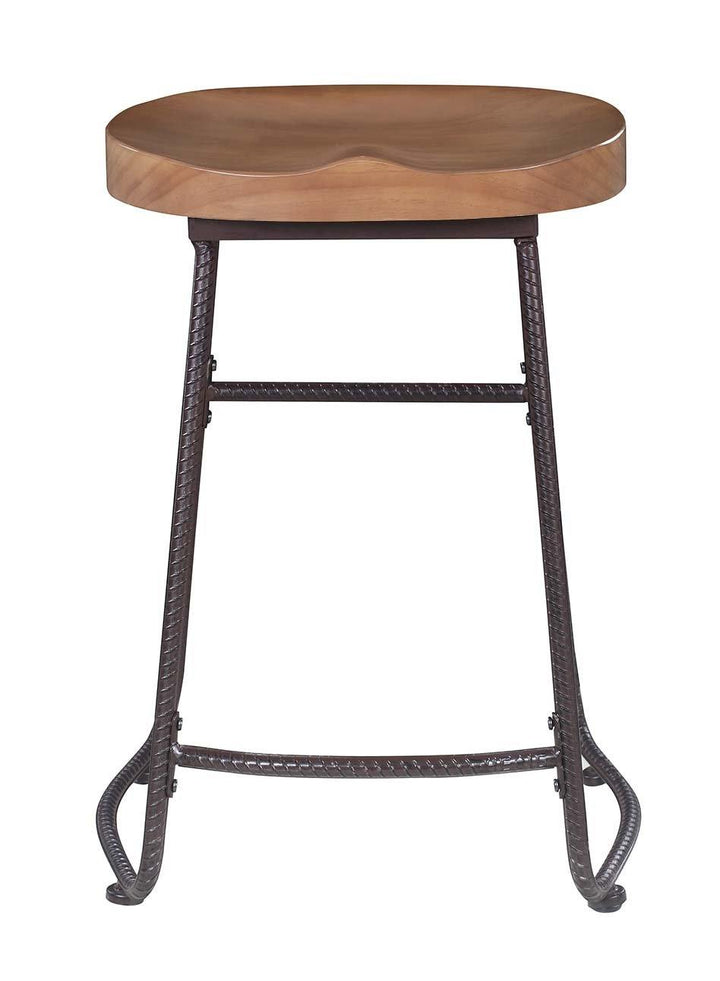 Industrial driftwood counter-height stool 101085 Industrial counter height stool By coaster - sofafair.com
