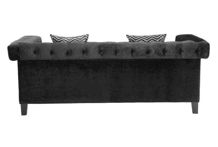 Abildgaard bedroom 505817 Black Sofa1 By coaster - sofafair.com