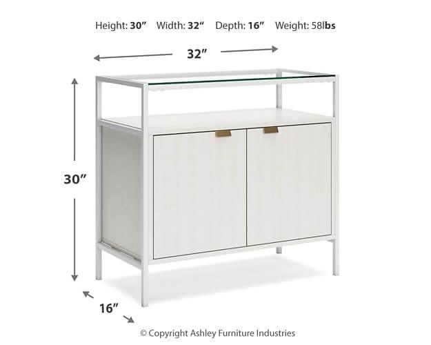 Deznee Small Bookcase H162-16 White Contemporary Home Office Cases By AFI - sofafair.com