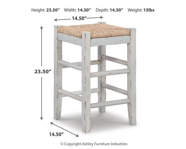 Mirimyn Counter Height Bar Stool D508-224 White Casual Barstools By Ashley - sofafair.com