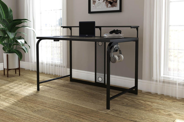 Lynxtyn 48" Home Office Desk H400-110 Black/Gray Contemporary Desks By Ashley - sofafair.com
