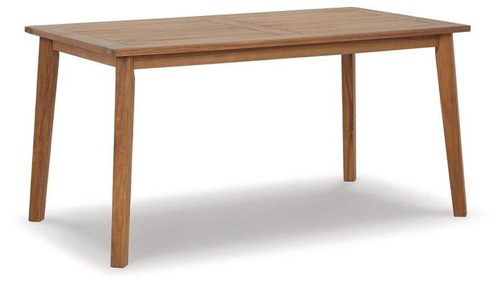 P407-625 Brown/Beige Casual Janiyah Outdoor Dining Table By Ashley - sofafair.com