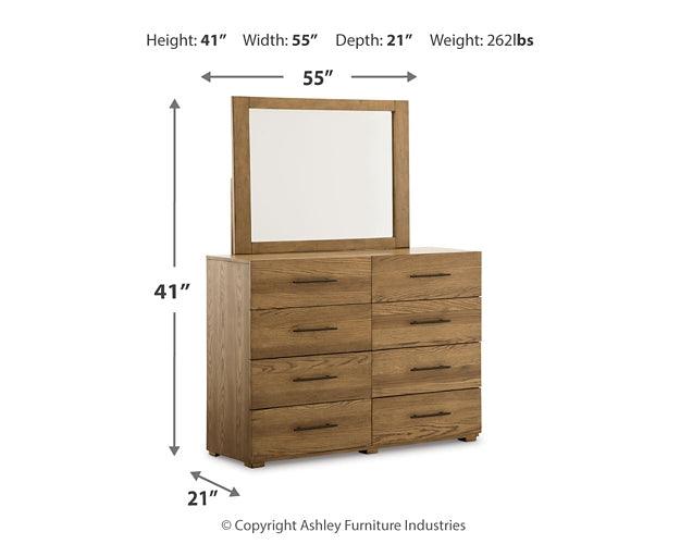 B783B1 Brown/Beige Casual Dakmore Dresser and Mirror By Ashley - sofafair.com