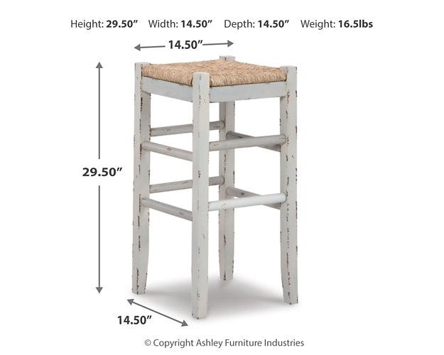 Mirimyn Bar Height Bar Stool D508-230 White Casual Barstools By Ashley - sofafair.com