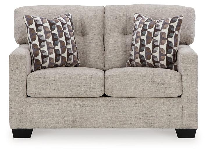 3100435 Brown/Beige Contemporary Mahoney Loveseat By Ashley - sofafair.com