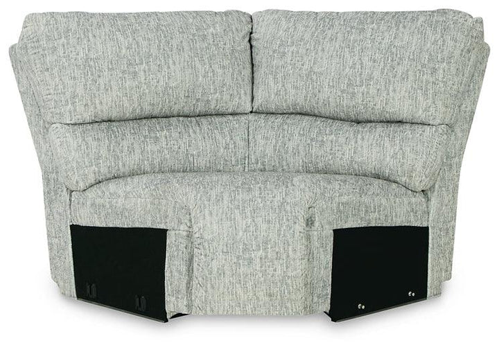 McClelland 4-Piece Reclining Sectional 29302S19 Black/Gray Contemporary Motion Sectionals By AFI - sofafair.com