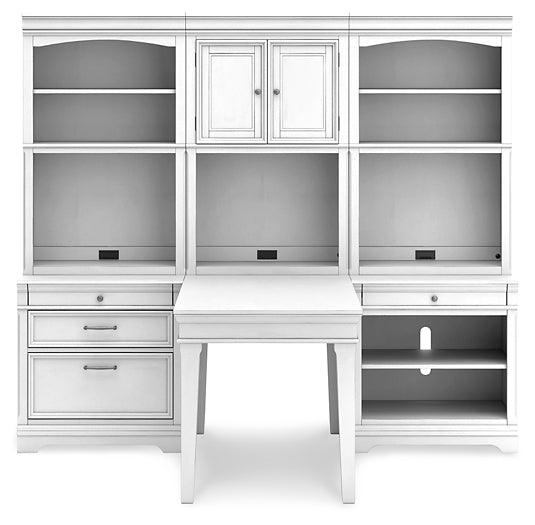 Kanwyn Bookcase H777H4 White Traditional Home Office Storage By Ashley - sofafair.com