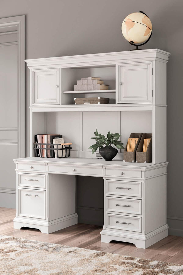 Kanwyn Credenza H777H2 White Traditional Home Office Storage By AFI - sofafair.com