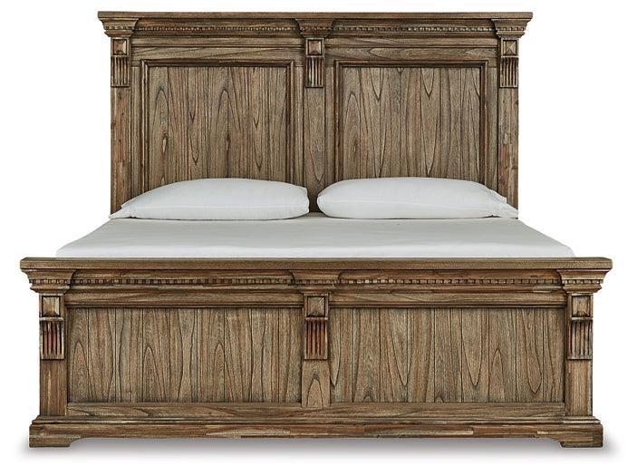 Markenburg California King Panel Bed B770B5 Brown/Beige Traditional Master Beds By Ashley - sofafair.com