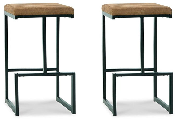 Strumford Bar Height Bar Stool D109-230 Black/Gray Contemporary Barstool By Ashley - sofafair.com