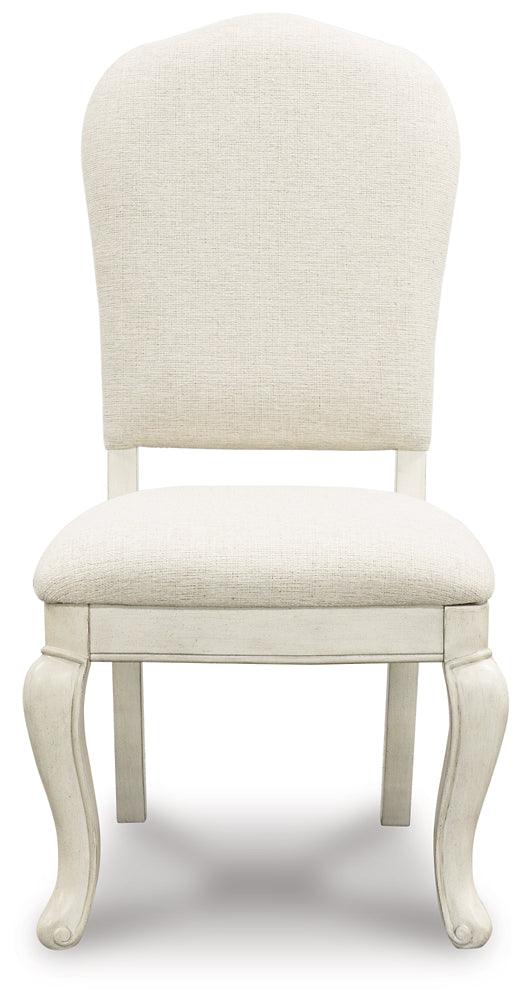 Arlendyne Dining Chair D980-01 White Traditional Formal Seating By AFI - sofafair.com