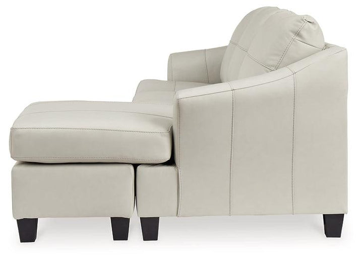 Genoa Sofa Chaise 4770418 White Contemporary Chofa By AFI - sofafair.com