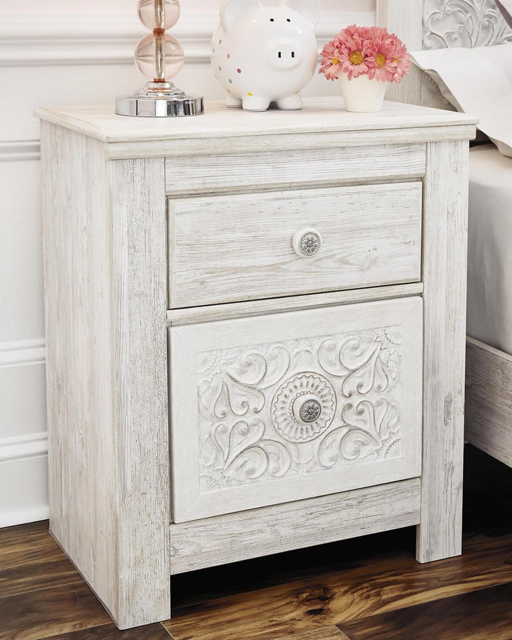 Paxberry Nightstand B181-92 White Traditional Youth Bed Cases By Ashley - sofafair.com