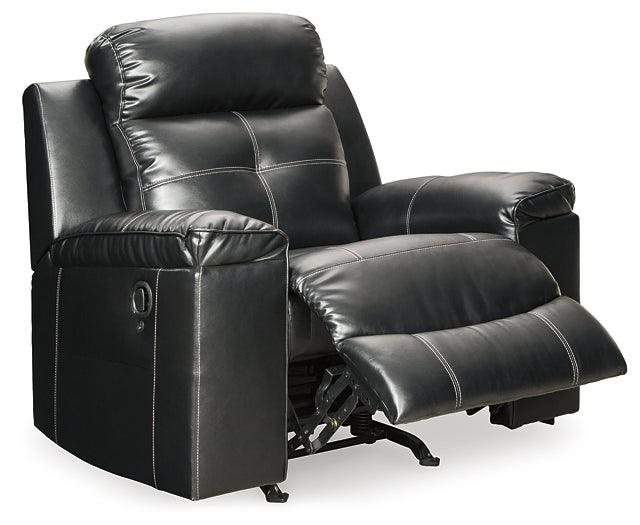 Kempten Recliner 8210525 Black/Gray Contemporary Motion Upholstery By Ashley - sofafair.com