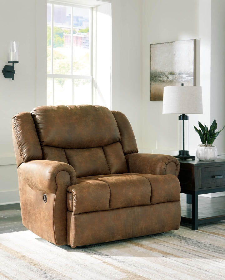 Boothbay Oversized Recliner 4470452 Brown/Beige Traditional Motion Recliners - Free Standing By AFI - sofafair.com