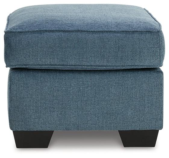 Cashton Ottoman 4060514 Blue Contemporary Stationary Upholstery By AFI - sofafair.com