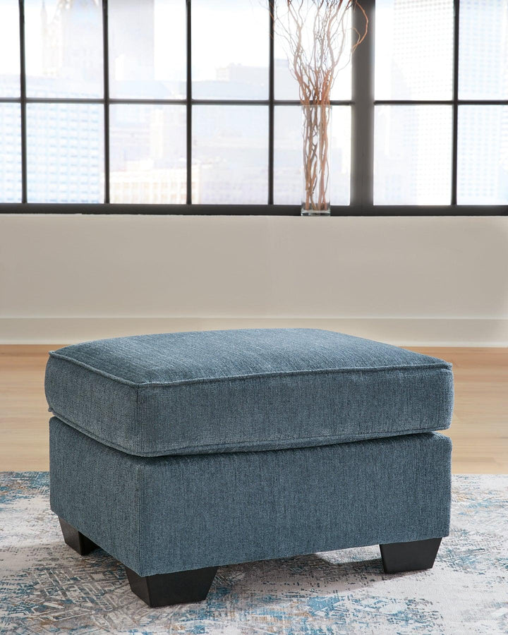 Cashton Ottoman 4060514 Blue Contemporary Stationary Upholstery By AFI - sofafair.com