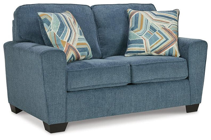 Cashton Loveseat 4060535 Blue Contemporary Stationary Upholstery By AFI - sofafair.com