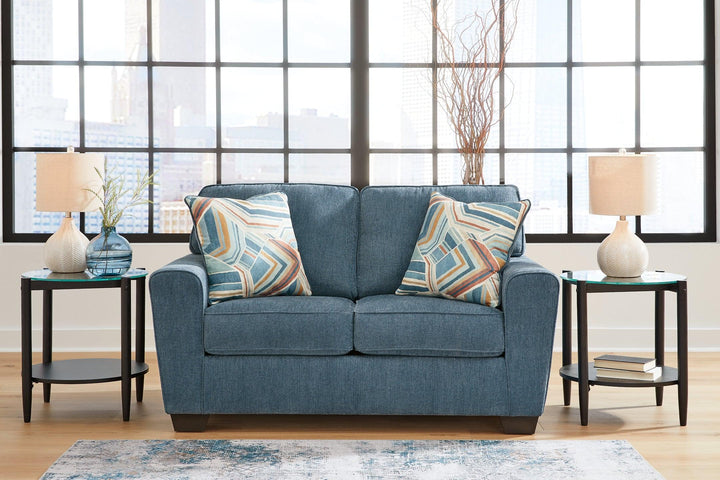 Cashton Loveseat 4060535 Blue Contemporary Stationary Upholstery By AFI - sofafair.com