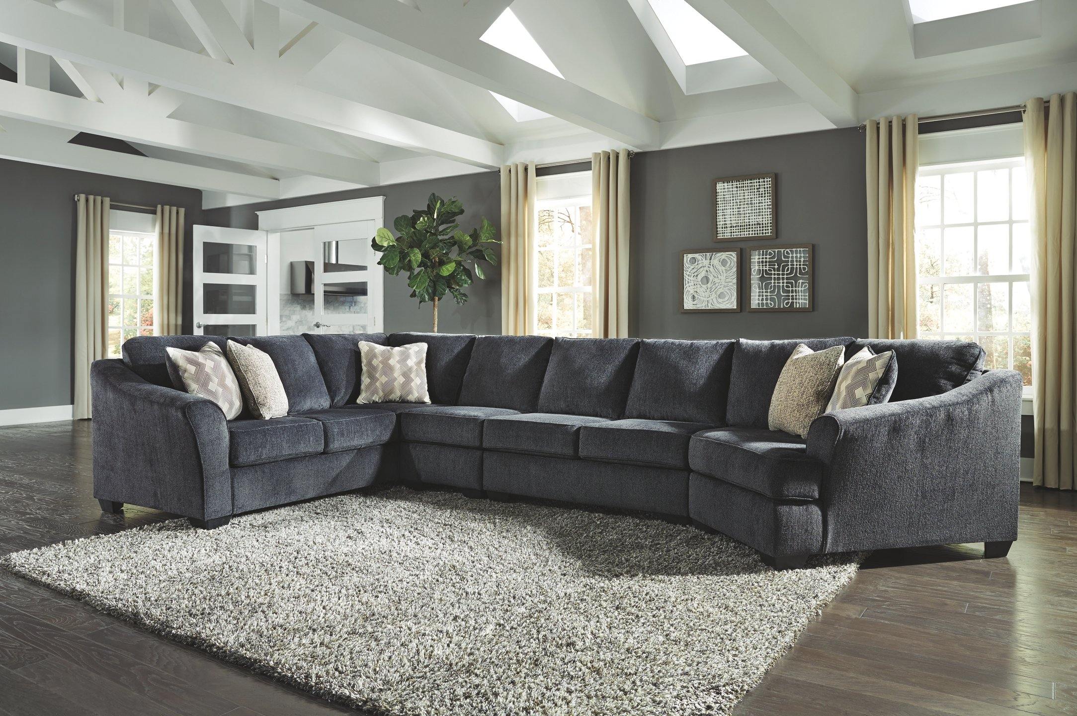Eltmann 4Piece Sectional with Cuddler 41303S2 Stationary Sectionals By ashley - sofafair.com