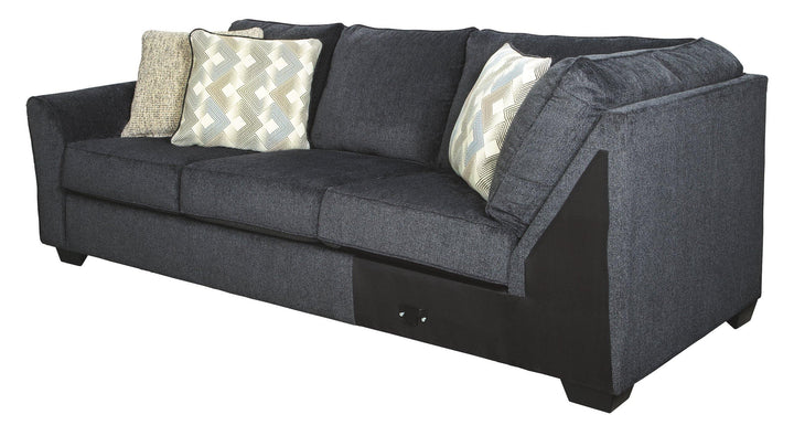 Eltmann 3Piece Sectional with Chaise 41303S6 Slate Contemporary Stationary Sectionals By AFI - sofafair.com