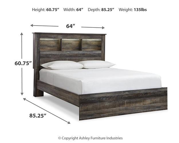 Drystan Queen Bookcase Bed B211B16 Brown/Beige Casual Master Beds By Ashley - sofafair.com