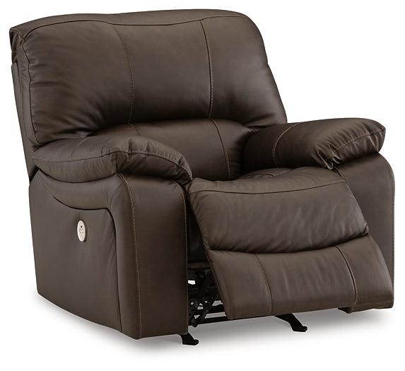 Leesworth Power Recliner U4380898 Brown/Beige Contemporary Motion Recliners - Free Standing By Ashley - sofafair.com