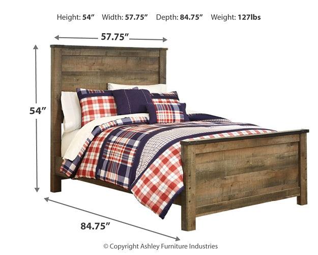 Trinell Full Panel Bed B446B3 Brown/Beige Casual Youth Beds By Ashley - sofafair.com