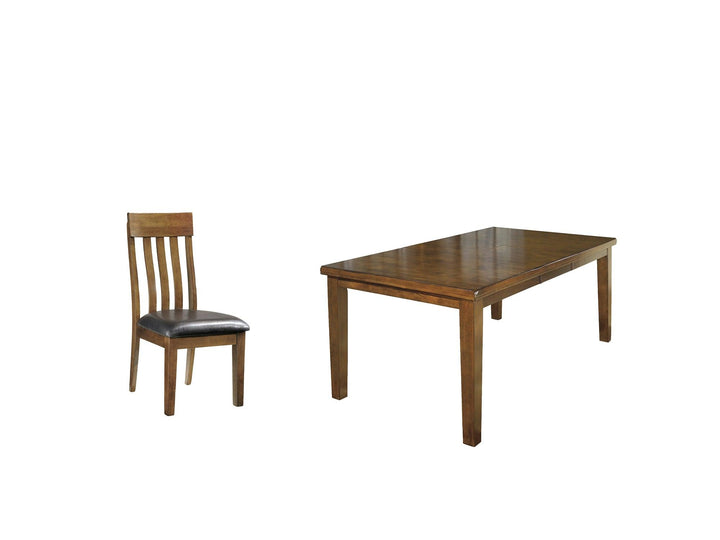 Ralene Dining Table and 6 Chairs D594D3 Brown/Beige Casual Dining Package By Ashley - sofafair.com
