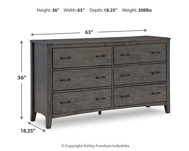 B651-31 Black/Gray Casual Montillan Dresser By Ashley - sofafair.com