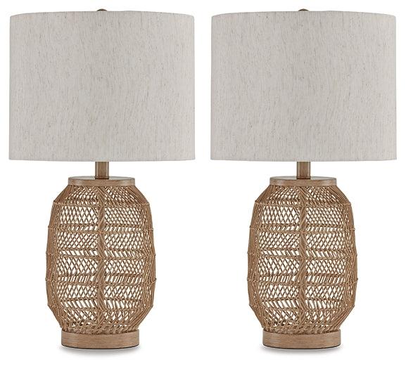 Orenman Table Lamp (Set of 2) L329094 Brown/Beige Casual Table Lamp Pair By Ashley - sofafair.com