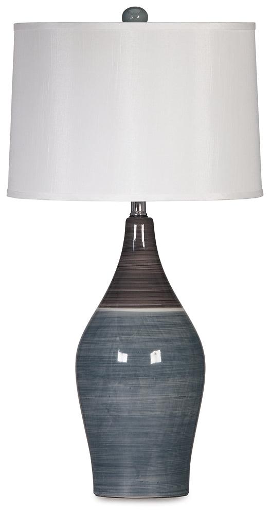 Niobe Table Lamp (Set of 2) L123884 Black/Gray Contemporary Table Lamp Pair By Ashley - sofafair.com